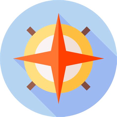 Compass Flat Circular Flat Icon