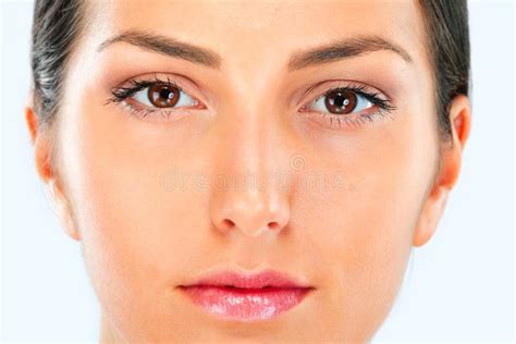 Picture Perfect Skin Studio Portrait Of An Attractive Brunette Woman Stock Image Image Of