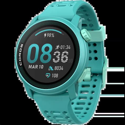 Coros Pace 3 Gps Sport Watch Emerald Silicone Band Fitness Store