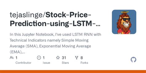 Github Tejaslinge Stock Price Prediction Using Lstm And Technical