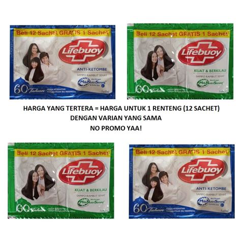 Jual Sk Lifebuoy Shampoo Sachet Bundle Isi Saset Anti Ketombe Kuat