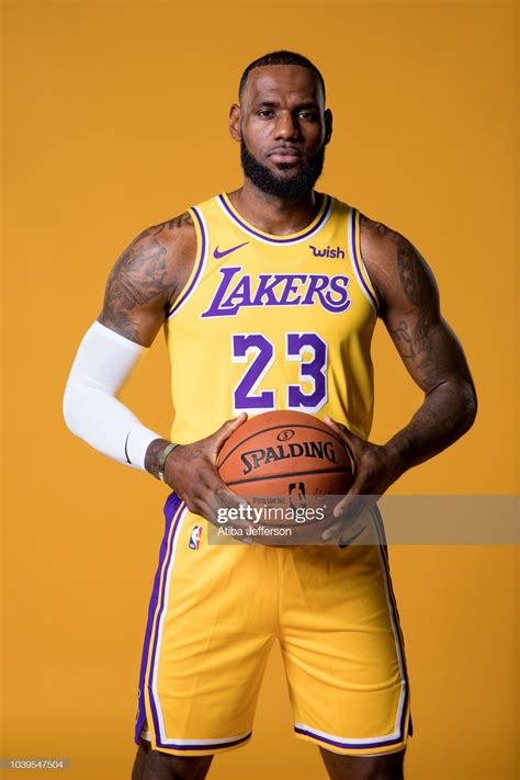 News Photo LeBron James Of The Los Angeles Lakers Poses For