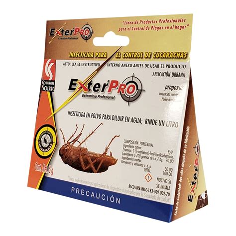 Insecticida Para El Control De Cucarachas Gr Blanco Exter Pro The