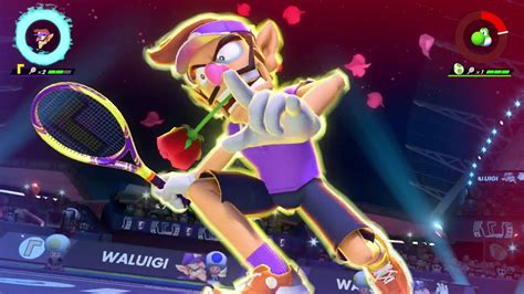 Waluigi Special Shot Exhibition Mario Tennis Aces Nintendo