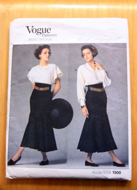 Vogue Patterns Paris Original Karl Lagerfeld 1900 Size 12 Claude