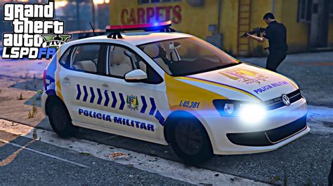 GTA V Rotina Policial BECO DO CRIME BANDIDOS ATIRAM NA PM PMTO