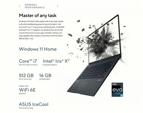 Asus Zenbook 14X OLED Q420VA EVO Laptop 14 5 2 8K OLED 120Hz Touch