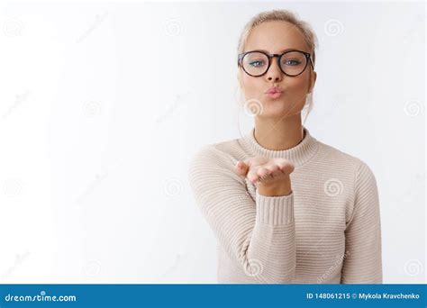 Sassy Cute Brunette Female Having Fun Express Charismatic Enthusiastic Mood Look Through