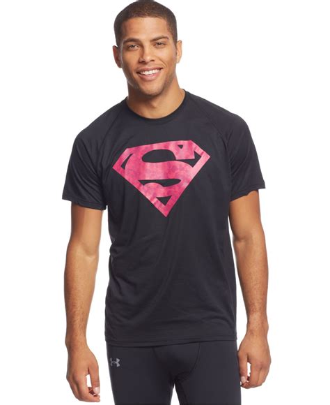 Under Armour Alter Ego Power In Pink Superman Compression T Shirt In