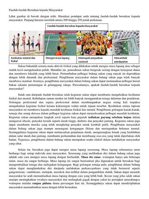 Faedah Faedah Bersukan Kepada Masyarakat Pdf