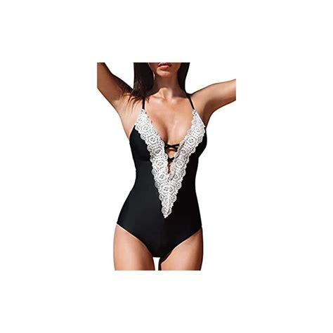 Laura In Costume Da Bagno Bikini Da Donna Con Pizzo Ricamato Nuovo Costumi Interi Brasiliano