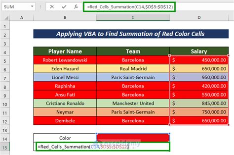 If Cell Color Is Red Then Execute Different Functions In Excel 5 Operations