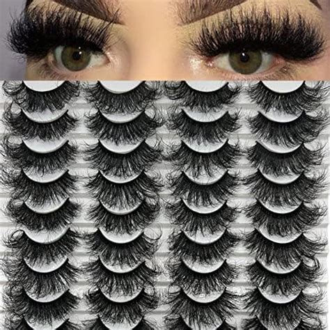 Amazon TIKILEY 20 Pairs Wispy Mink Eyelashes 20 MM 3D Mink Lashes