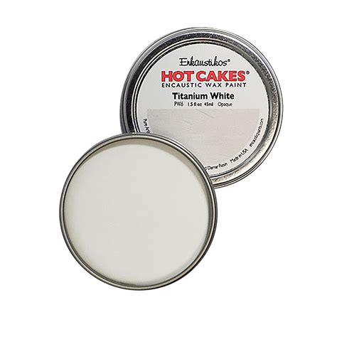 Enkaustikos Hot Cake Encaustic Wax Paint 1 5 Oz Tin Titanium White Michaels