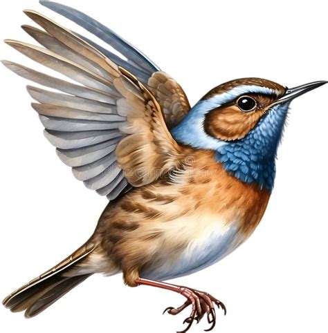 Close Up Image Of A Eurasian Wren Bird Ai Generated Stock Image