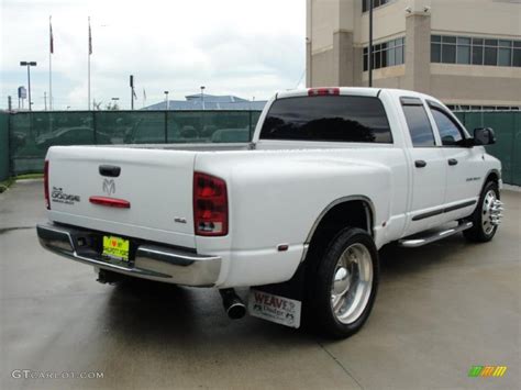 2003 Bright White Dodge Ram 3500 Slt Quad Cab Dually 33606195 Photo 3 Car