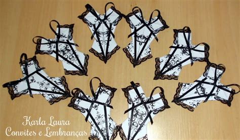 Convite Para Ch De Lingerie Corpete De Origami Elo