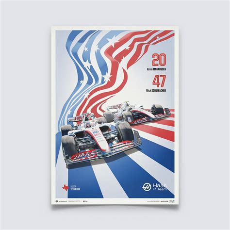 Haas F1 Team | 2022 United States Grand Prix | Haas Poster | Automobilist