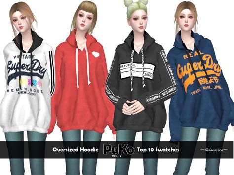 The Sims Resource Puko Vol2 Oversized Hoodie