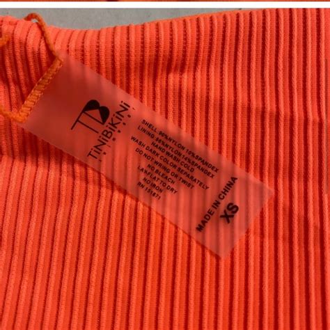 TiniBikini Swim Tinibikini Neon Orange Ribbed Bikini Set Poshmark