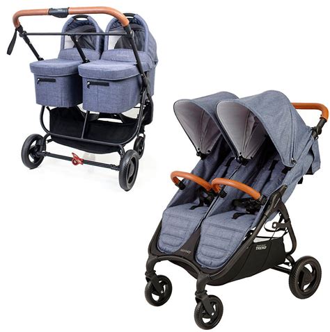 Детская коляска для двойни Valco baby Snap Duo Trend 2 в 1 Синий (Denim ...