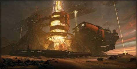 Drilling rig by Kait KybarPersonal work. | Concept art, Drilling rig