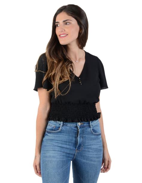 Venta Blusa Negra Lisa En Stock