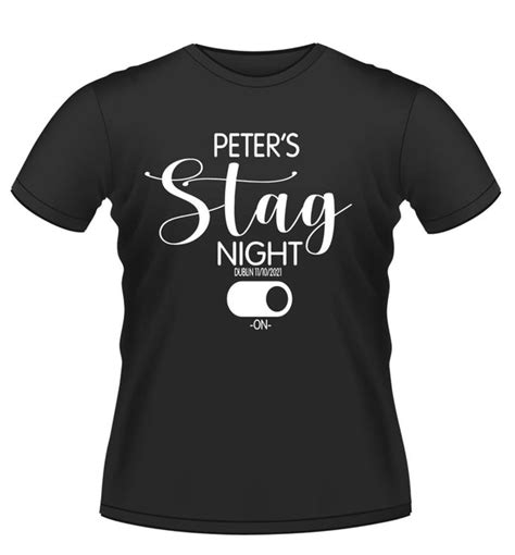 Personalised Stag Party T Shirts