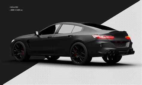 Aislado Realista Mate Negro Moderno Elegante Grand Super Sport Car