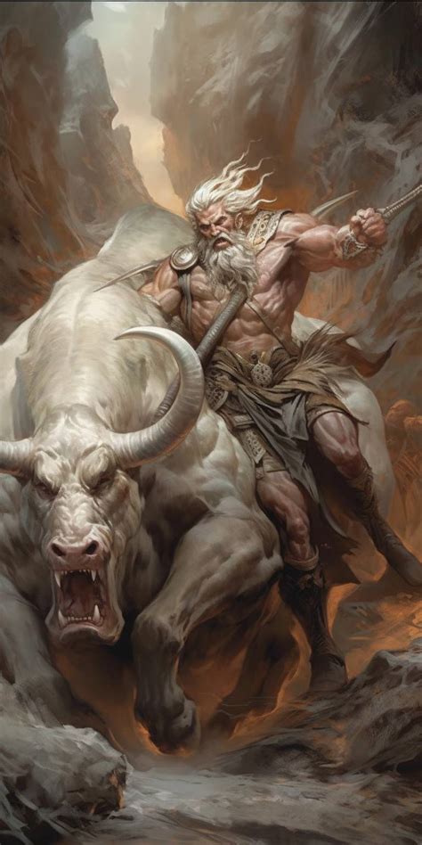 Hercules capture the Cretan Bull. by Sylvester0102 on DeviantArt