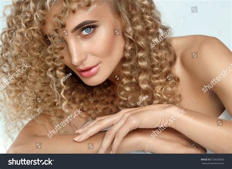 Curly Blonde Hair Beautiful Sexy Woman Stock Photo 533636503 Shutterstock