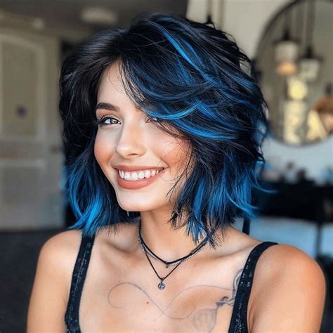 55 Bixie Haircut Ideas That Prove This Bold Style Is The Ultimate Trend Black Hair With Blue