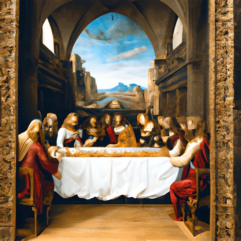 Digital Image of Da Vinci's Last Supper · Creative Fabrica