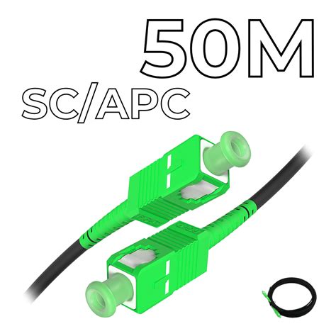 Fiber Optic Drop Cable SC APC Connectors 50M Kosprod