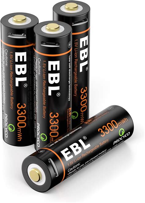 Ebl Lithium Batterij Aa V Oplaadbare Aa Lithiumbatterijen Met Usb