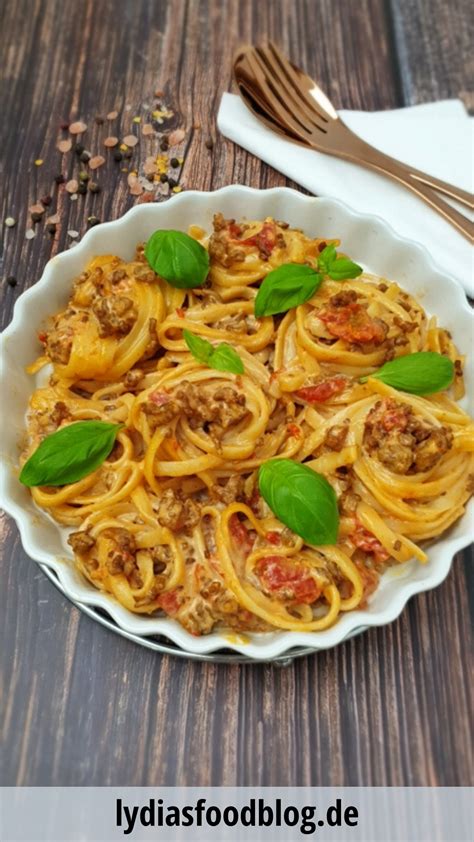 Spaghetti Auflauf Mit Hackfleisch Lydiasfoodblog Rezept