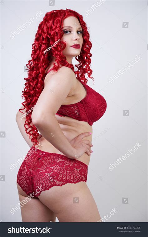 Sexy Hot Curvy Girl Red Curly Stock Photo 1403793365 Shutterstock