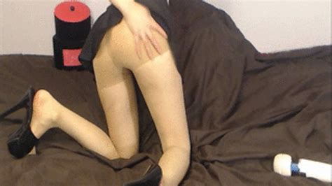 Hitachi VS Nude Pantyhose Layla Clips4sale