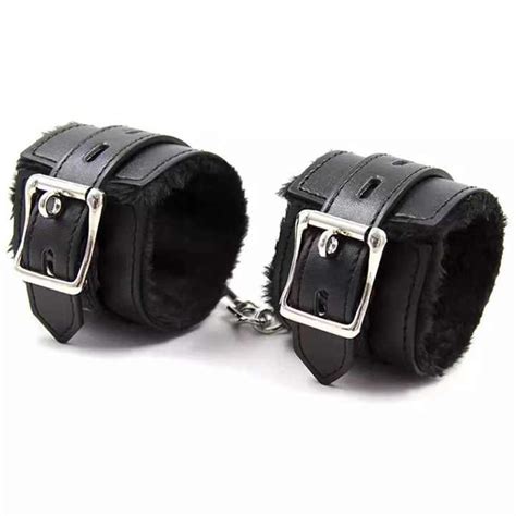 Furry Plush Handcuffs Leather Sex Hand Cuffs Adult Erotic Toys Bdsm Restraint Shackle Devices Sm