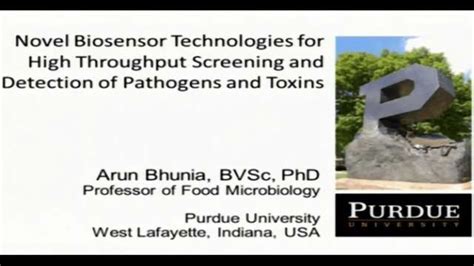 Novel Biosensor Technologies for Detection and High Throughput ...