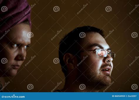 Angry Wife Caught Husband Watching Or Online Erotic Chat With Nude Girls Which Reflecting In His