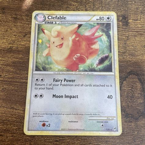 Clefable 195 Pokémon Hgss Call Of Legends Holo Rare Nm Ebay