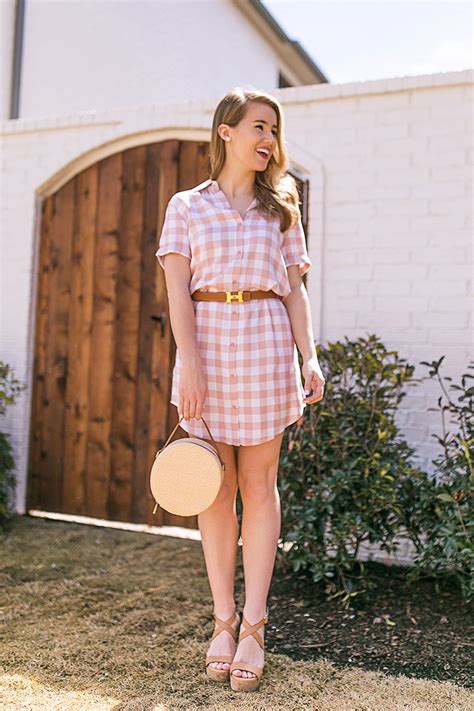 Pink Gingham Shirtdress A Lonestar State Of Southern