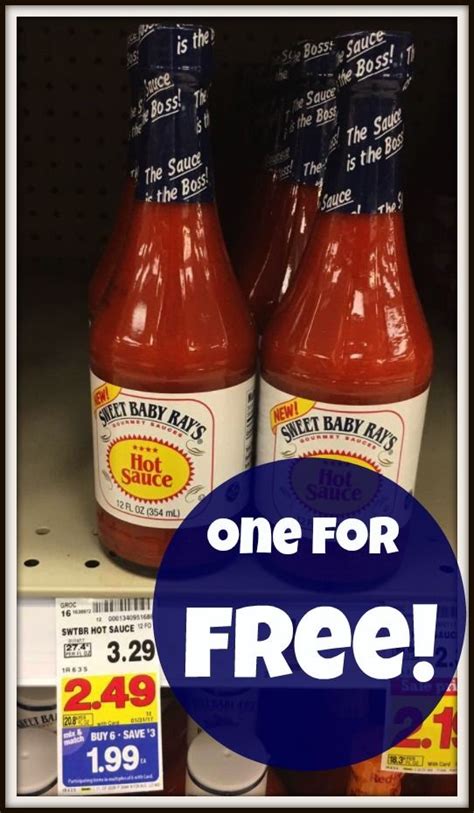FREE Sweet Baby Rays Hot Sauce During Kroger Mega Event Kroger Krazy