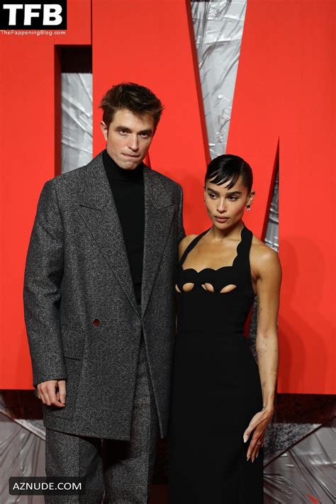 Zoe Kravitz Sexy Seen Showing Off Her Hot Tits At The Batman Movie Premiere In London AZNude