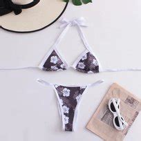 Str J K Pielowy W Stylu Vintage Mini Mikro Bikini Brazylijskie L Inna Marka Moda Sklep