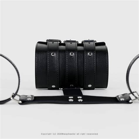 Leather Bondage Handcuffs Bdsm Armbinder Restraint Arms Behind Back Straitjacket Sex Toys For