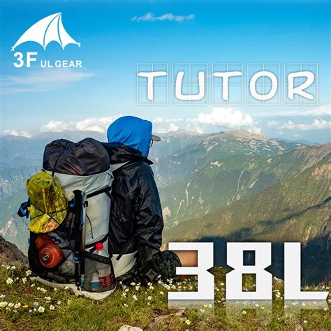 3F UL GEAR TUTOR 26L 38L Ultralight Frameless Backpack - 3f UltraLight gear