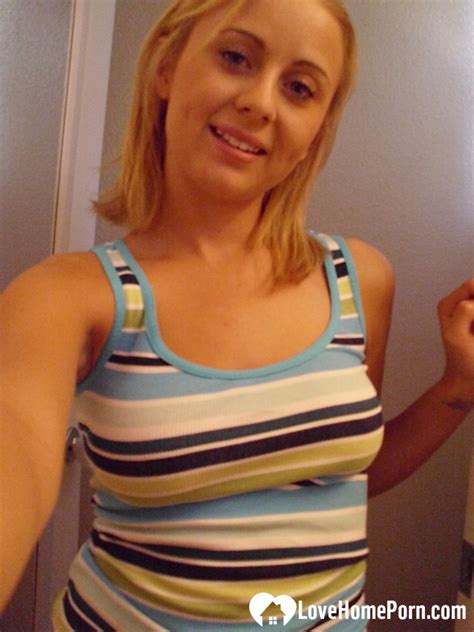 Curvy Blonde Has An Amazing Pair Of Breasts At HomeMoviesTube