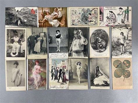 Postcards 30 Nude And Risque Matthew Bullock Auctioneers